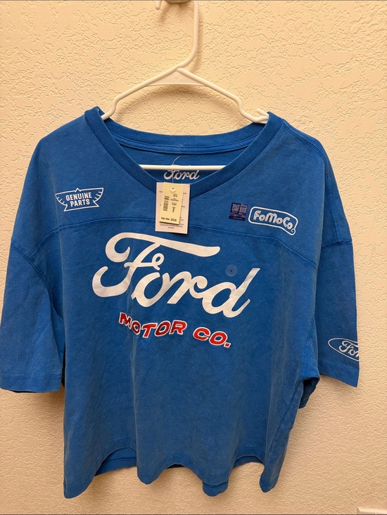 Ford Other - Ford Blue Crop Top ‘Motor Co.’ Graphic Tee